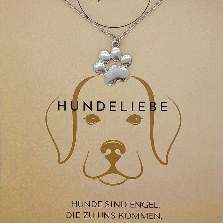 Wunderia - Venta al por mayor Collares con colgantes/abalorios - collar de plata de ley 925 con diseño de pata de perro