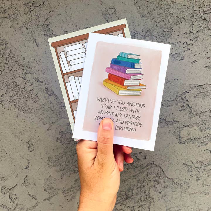 The Noble Paperie – wholesale Födelsedagskort – Ännu ett år | Bokälskare Bookish Grattis på födelsedagskort3