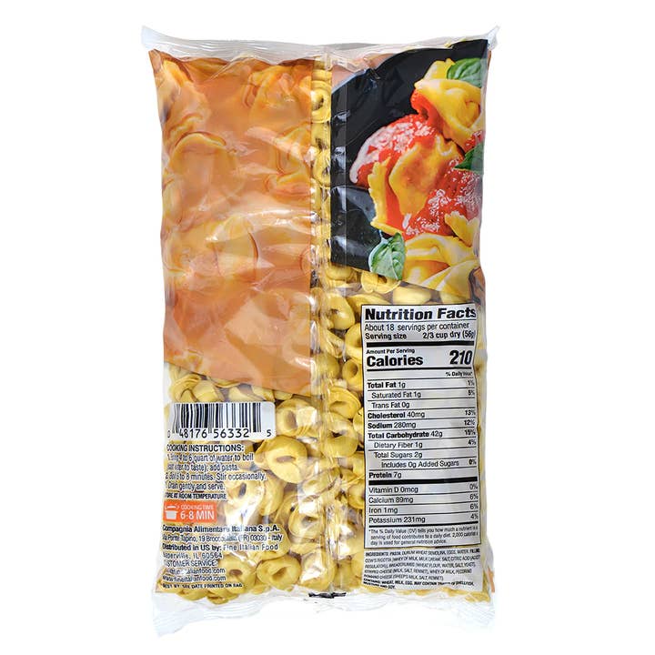 Fine Italian Food - Wholesale Pasta - Mantova Cheese Tortellini, 2.2 lb.