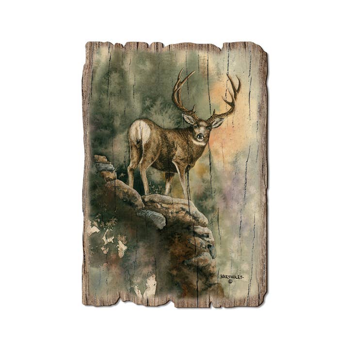 Last Light Muley - Wood Rustic Edge Postcards & Magnets for wholesale by DaydreamHQ