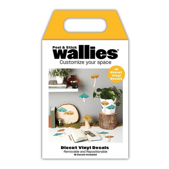 Wallies Mushroom Decals 18/pack for wholesale by Gibson Signature