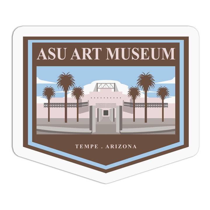 ASU Museum Pavilion Tempe Stickers for wholesale by the stkr store