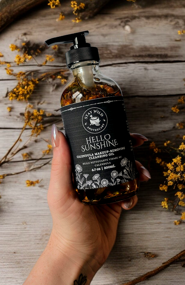 Stay Wild Apothecary - Wholesale Facial Cleanser - Hello Sunshine Calendula Cleansing Oil & Makeup Remover1