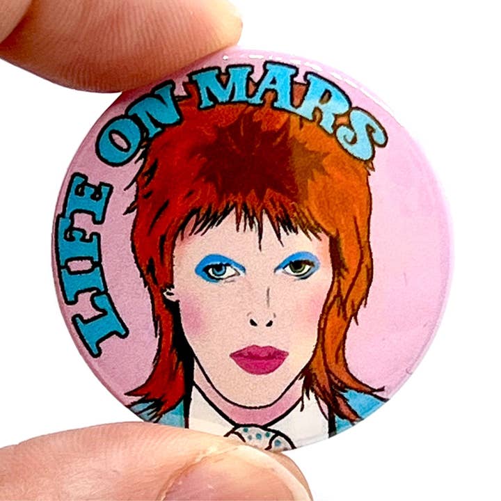 Bite Your Granny - Wholesale Lapel pin/button - Bowie Life On Mars Button Pin Badge (pack of 3)