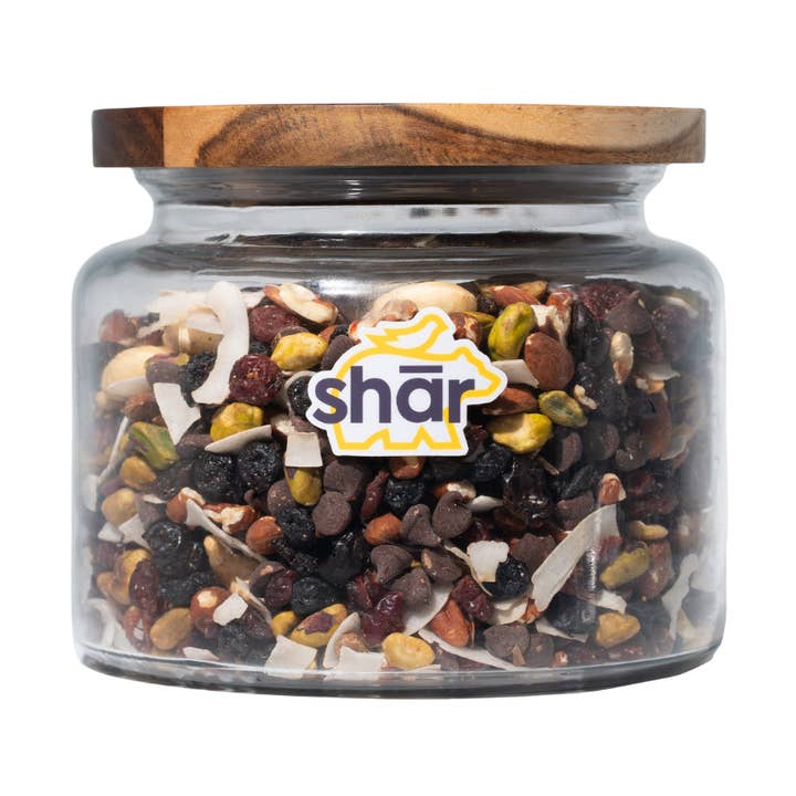 1,13 kg NACHFÜLLBARES GLAS (KOMMT VOLL) – Wählen Sie Ihr Rezept für den Großhandel von shār snacks