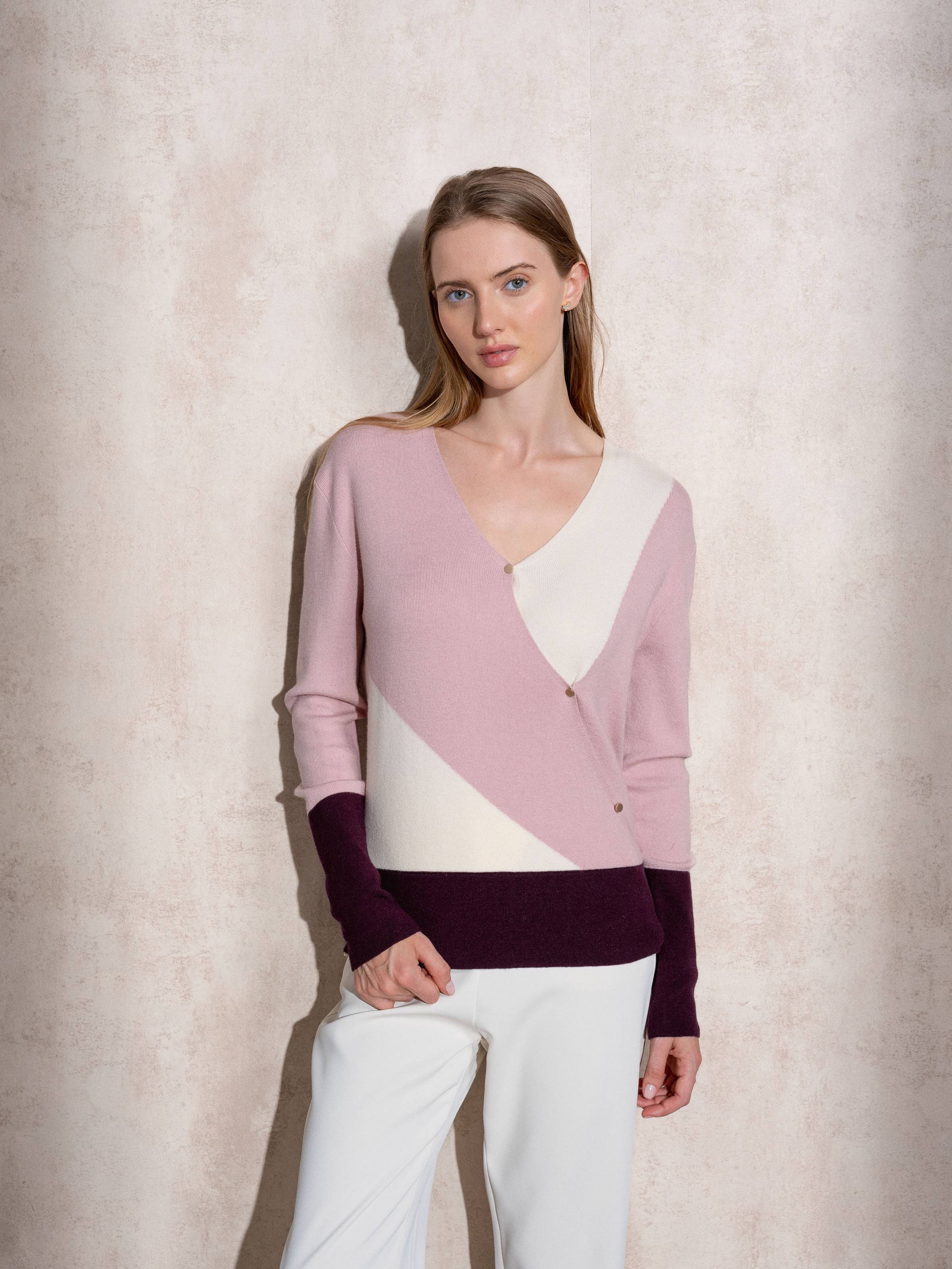 SMF - Vendita all'ingrosso Maglione tricot - Donna - 259100 - CACHE COUER 49%VI 28%PE 23%NY1