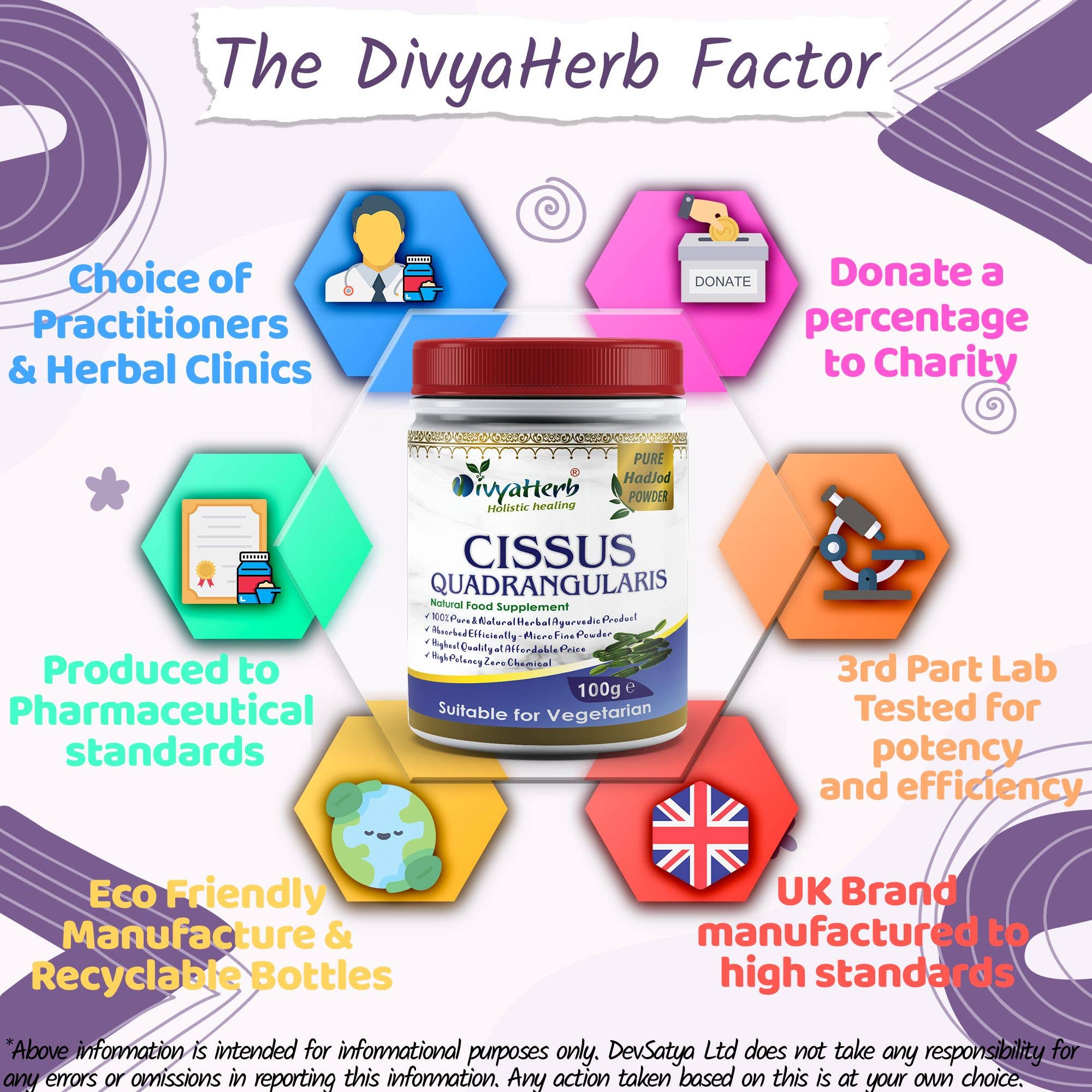 DevSatya Ltd Aushadh, Ayushya, Divyaherb - Wholesale Protein/Superfood Powder - Cissus Quadrangularis Powder8