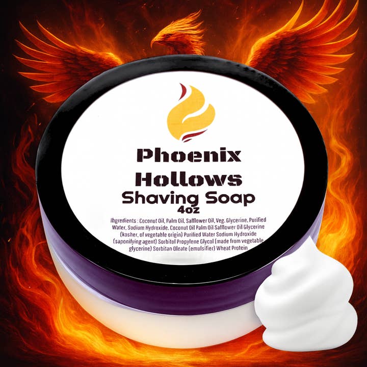 Phoenix Hollows Shaving Soap for wholesale by Craft Fox Boutique