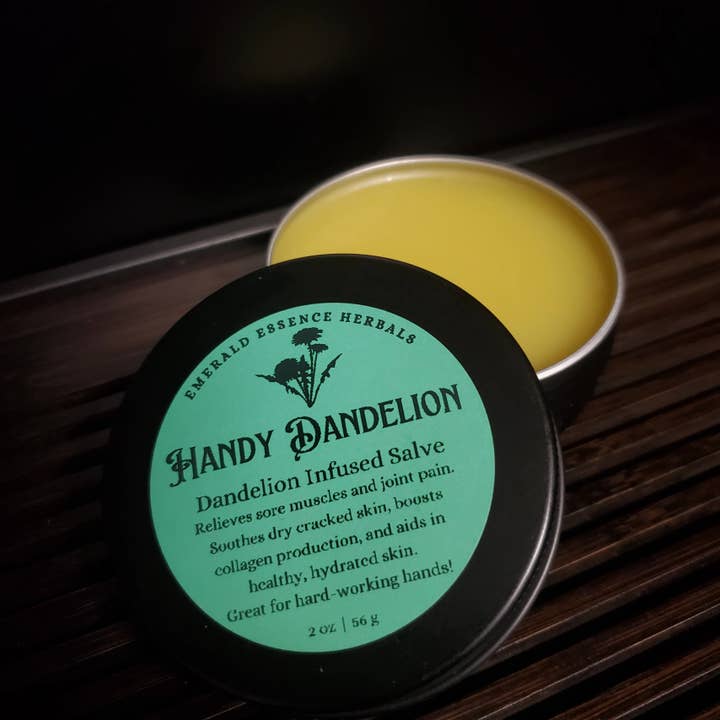 Emerald Essence Herbals - Wholesale Healing Salve/Balm/Cream - Handy Dandelion | Herbal Salve1