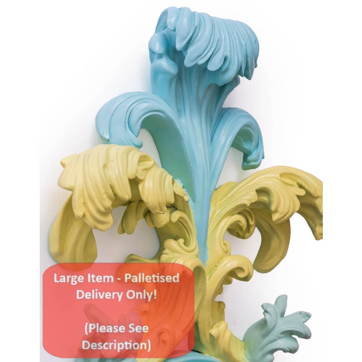 McGowan & Rutherford Ltd – wholesale Wall mirror – Multi Pastel Coloured Rococo Baroque Wall Mirror1