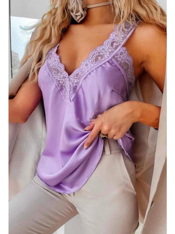 ESTEE BROWN - Wholesale Blouse - Women's - Lace tank top - 2128