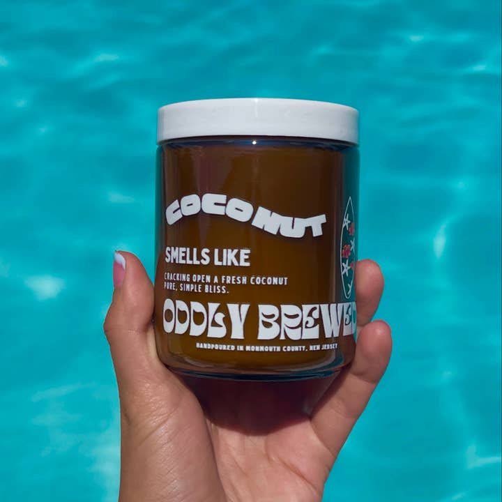 Oddly Brewed - Wholesale Jar/Filled Candle - Coconut 🥥 Soy Candle4