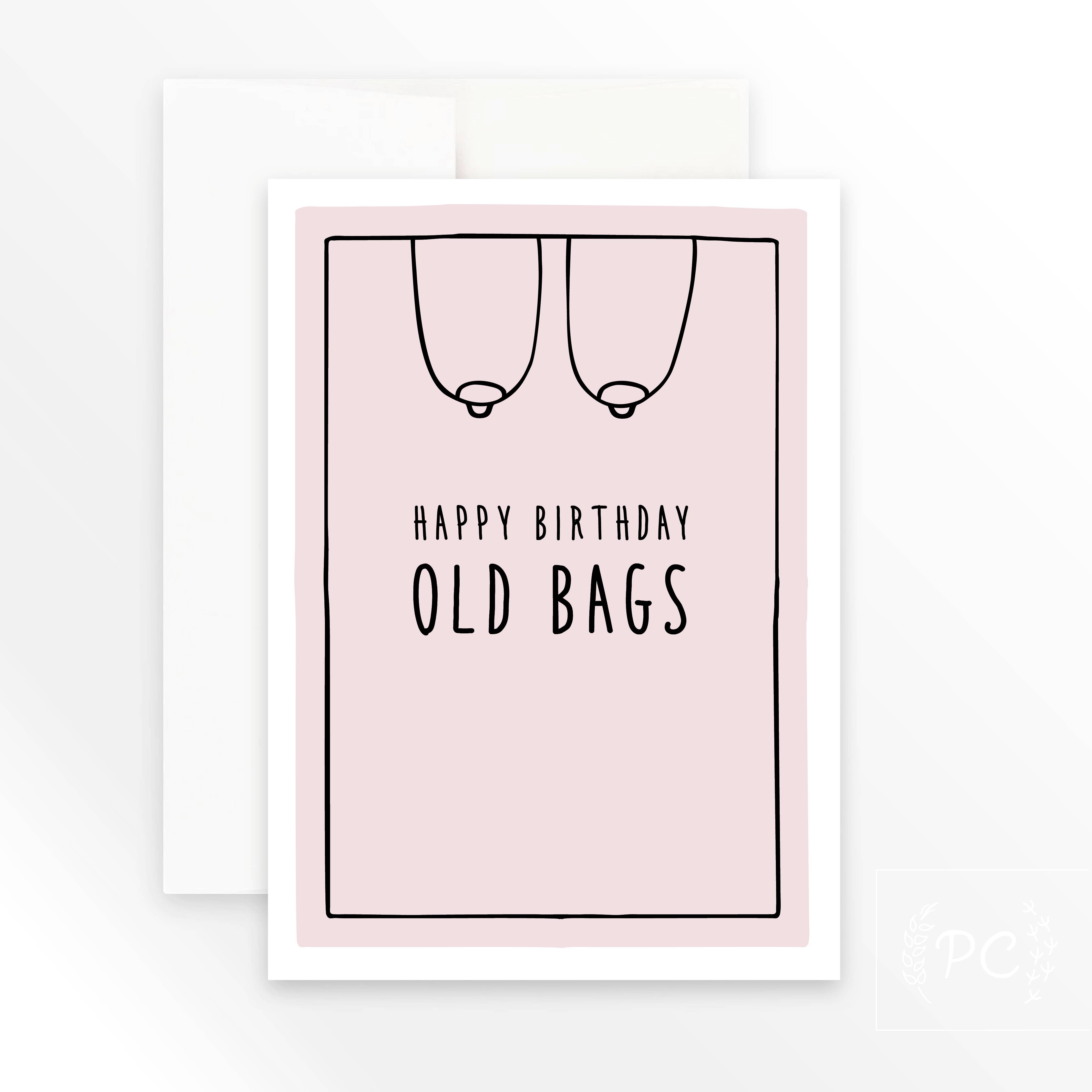 Prairie Chick Prints – Engroshandel Fødselsdagskort – Tillykke med fødselsdagen Gamle tasker | lykønskningskort0