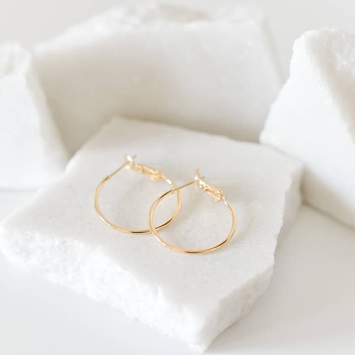 Bella Rey jewelry – wholesale Hoop earrings – 18k gold plated hoops -earrings- hypoallergenic1