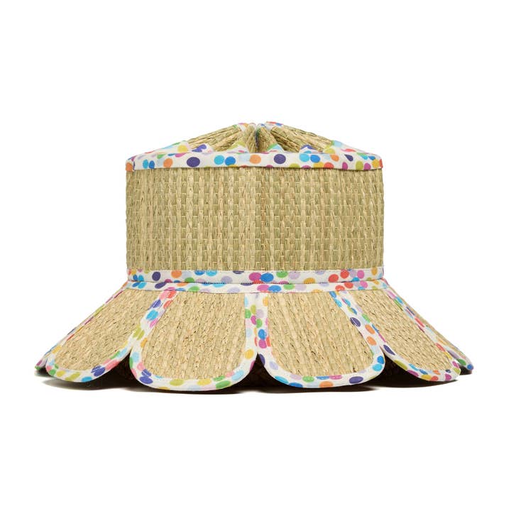 Polka | Rainbow | Luxe Manhattan Hat for wholesale on Faire