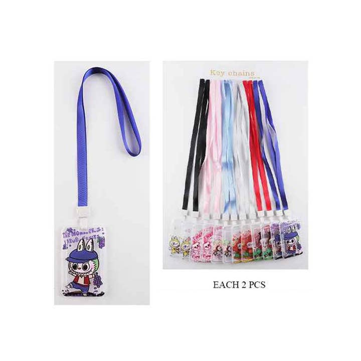 Sensibling Corp. – Engroshandel Nøglesnor – Kvinder – 12 STK - Monster Bunny trykte nøglesnore til ID-kortholdere1