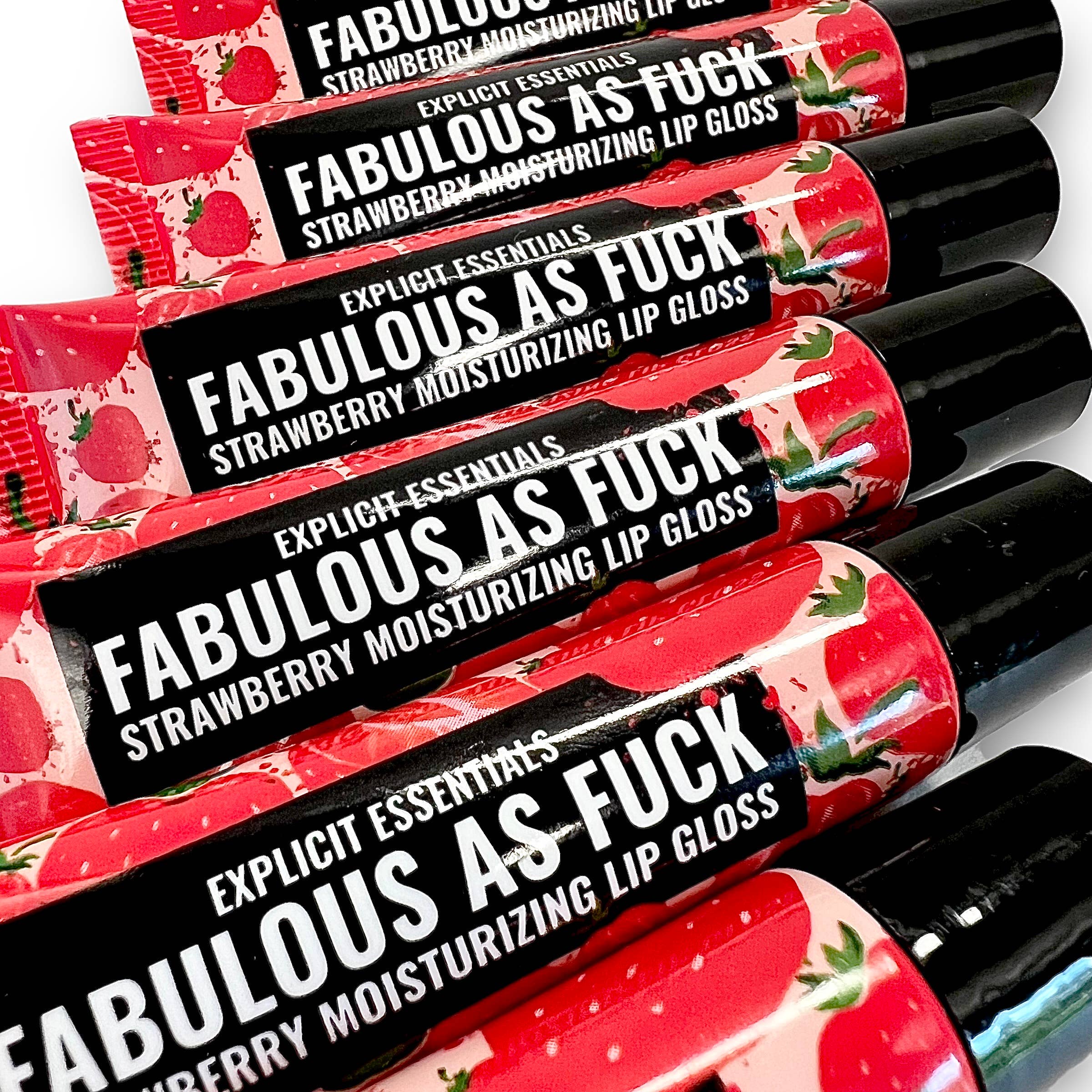 Explicit Essentials - Wholesale Lip Gloss - Fabulous As F@ck Strawberry Lip Gloss2