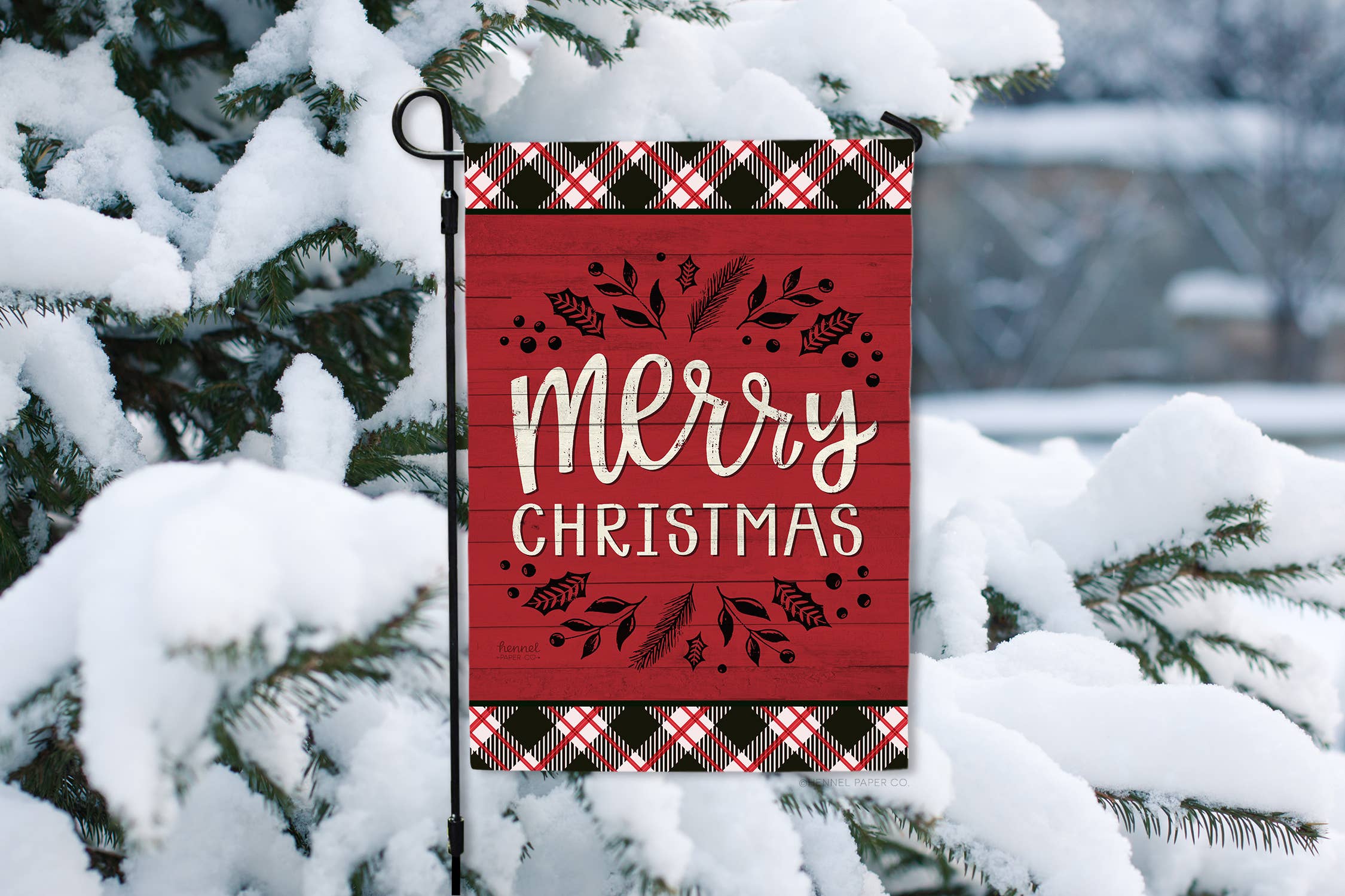 Hennel Paper Co. - Wholesale Flag - Garden Flag - Merry Christmas1
