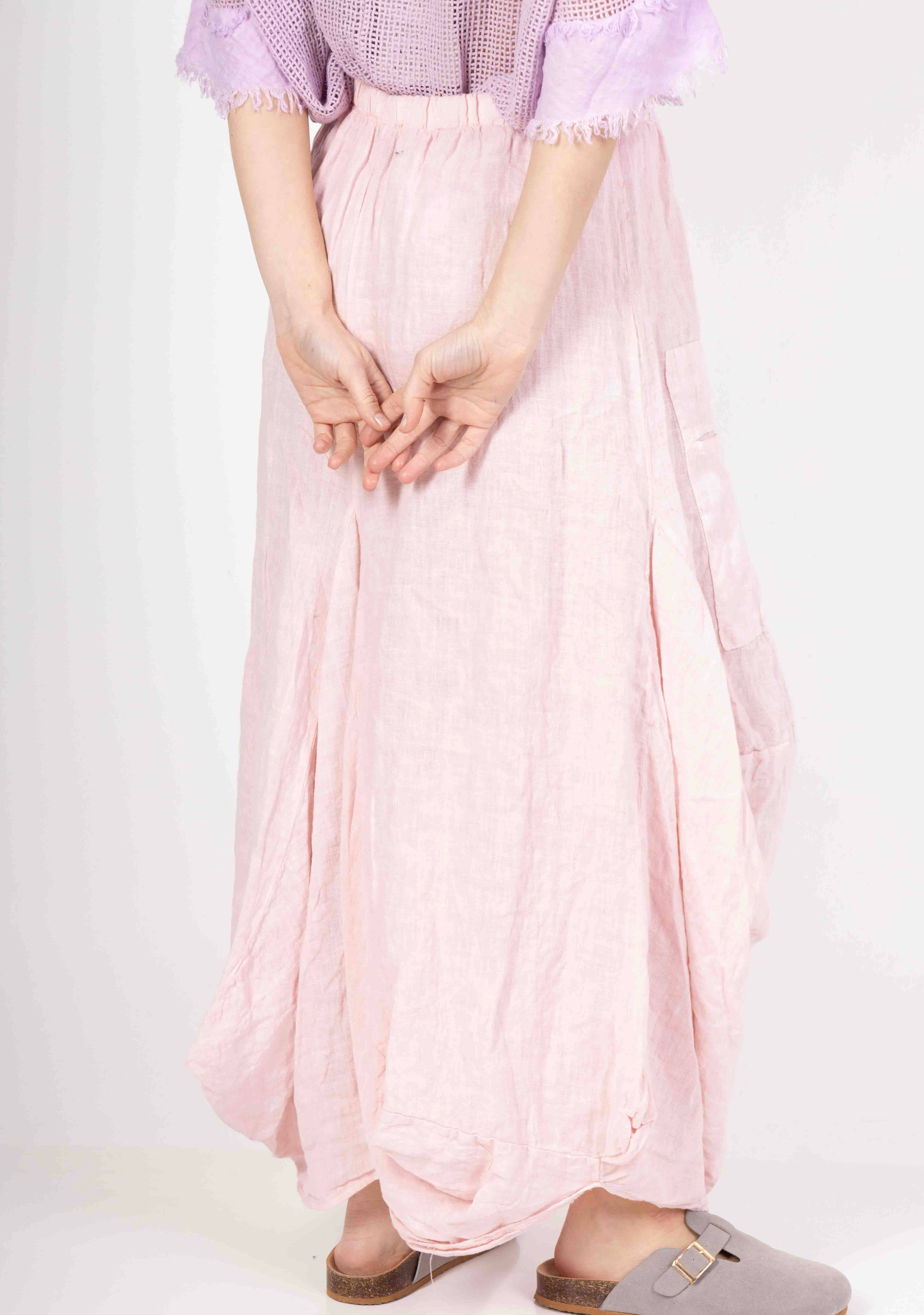 LINEN & COTTON HOUSE - Wholesale Jumpsuit - Women's - LINEN SAROUEL SKIRT WITH POCKETS 9917 66337