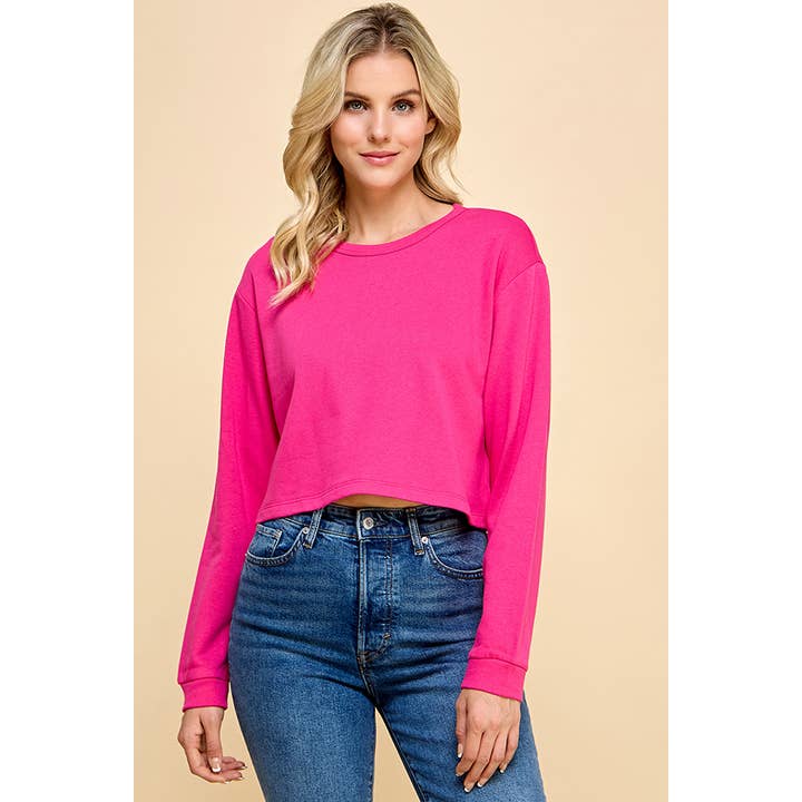 FT51424LA - CREW NECK FLEECE BASIC TOP and other Purchase Wholesale sudaderas basicas. Free Returns & Net 60 Terms on Faire trending on Faire.