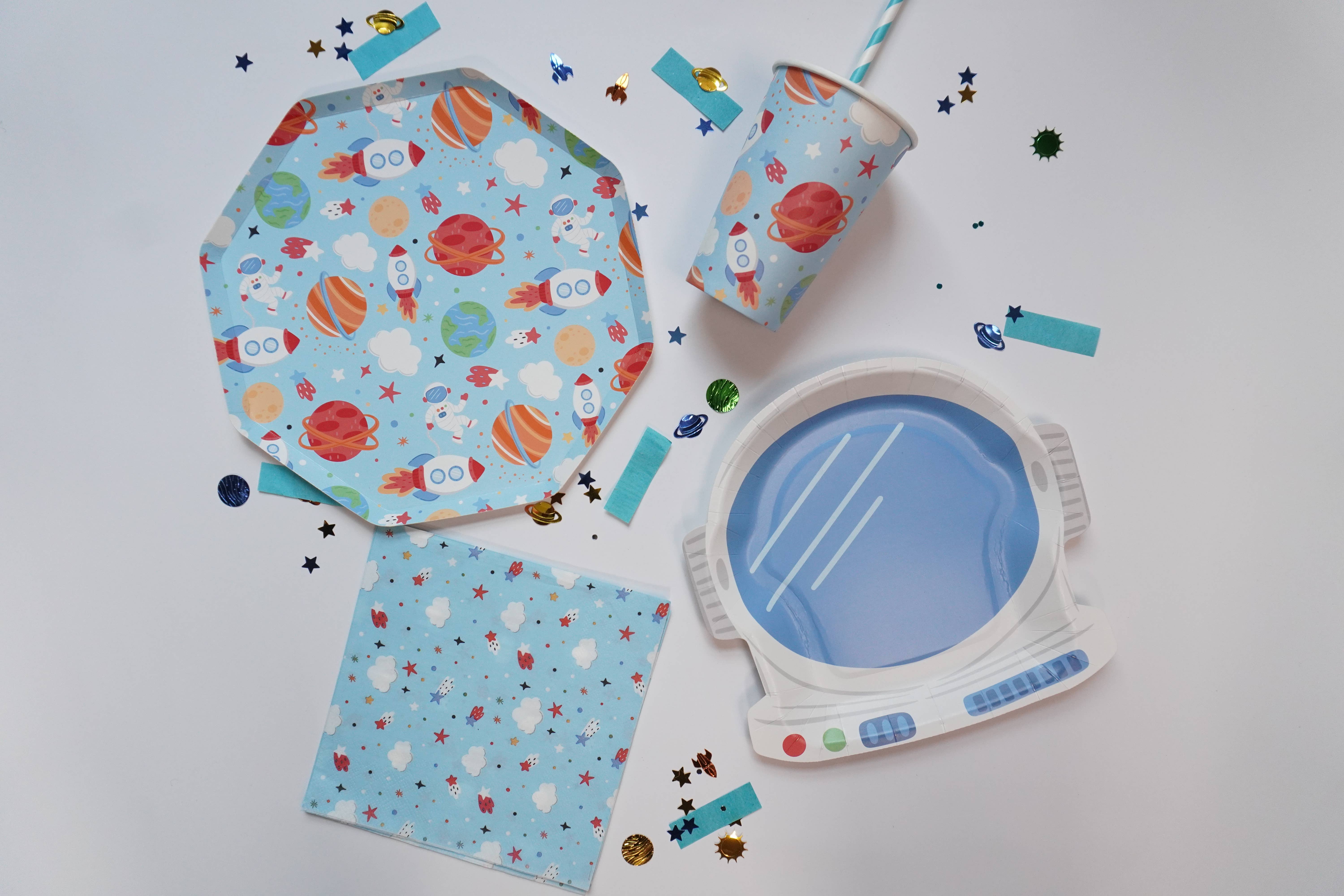Festive Fun Co. - Venta al por mayor Platos desechables - Plato de Astronauta4