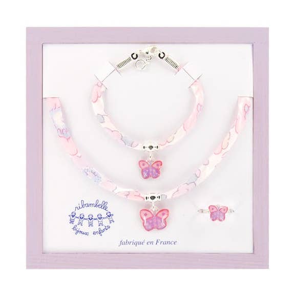 Liberty Butterfly Set for wholesale by Ribambelle Bijoux Enfants