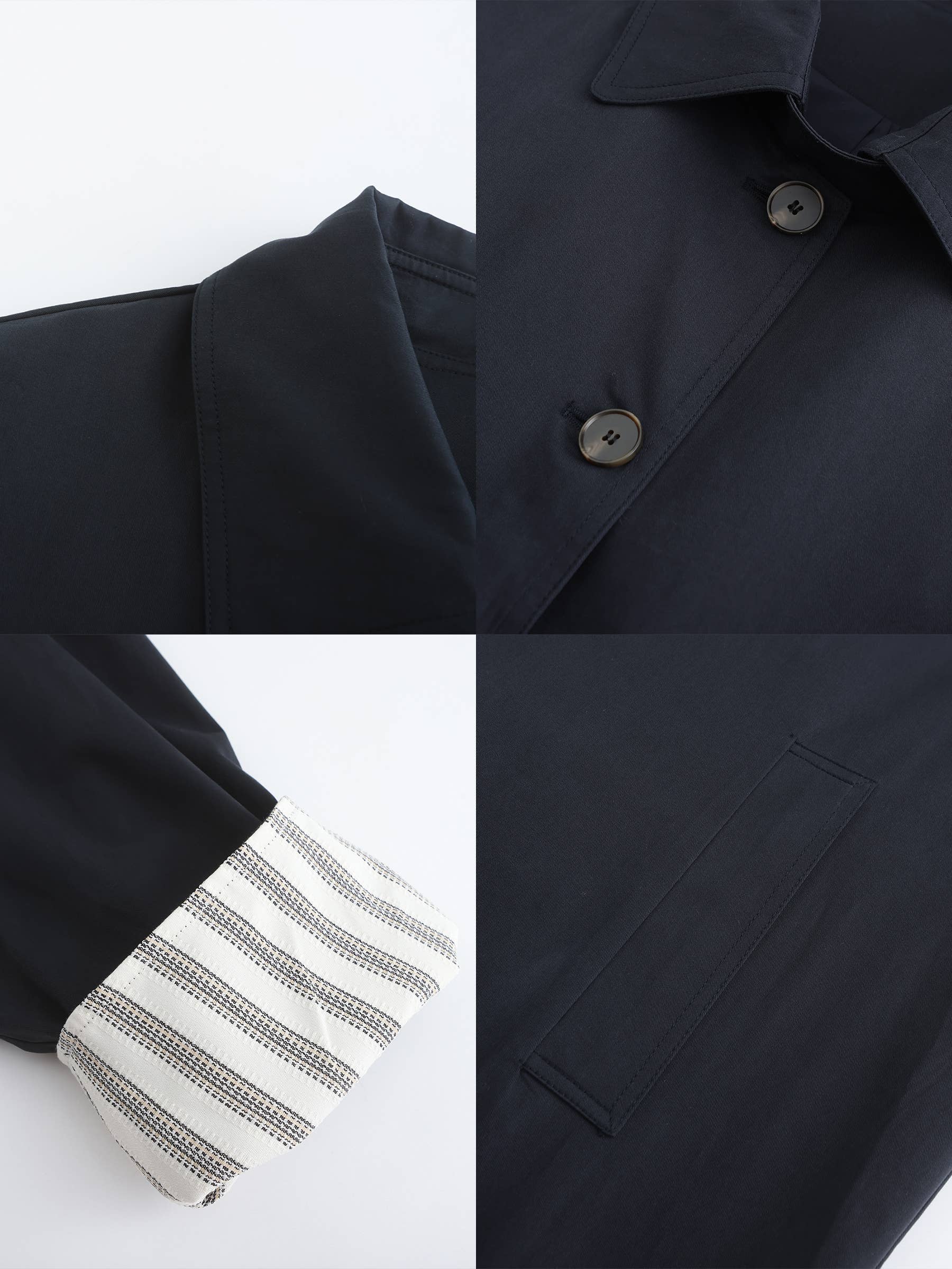 CUBIC - Wholesale Trenchcoat - Dames - Macintosh trenchcoat met gestreepte voering2