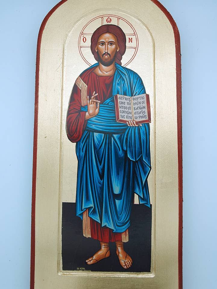 G2SOL-CT- Greek Icon, Christ the Teacher for wholesale by Contreras Designs