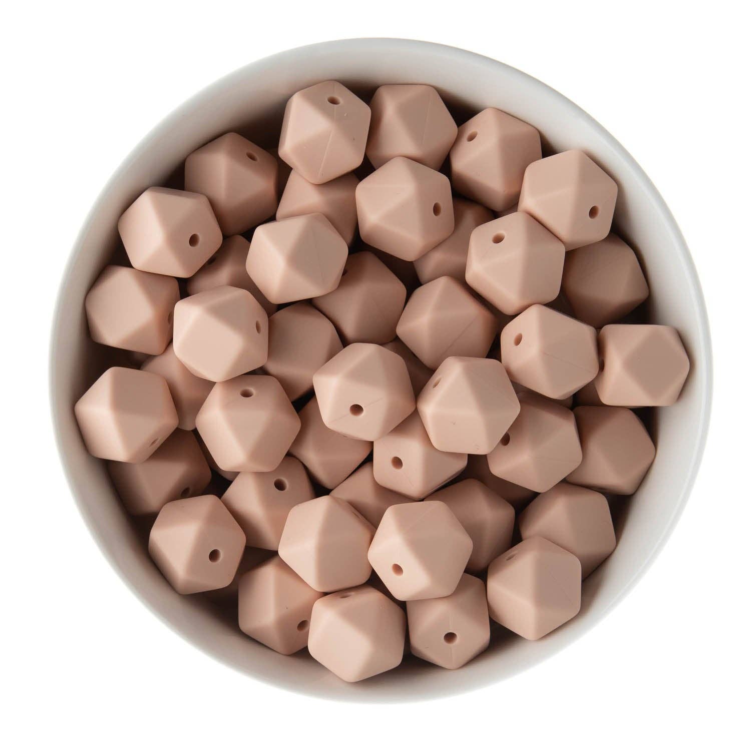 Cara & Co Silicone Craft Supply – wholesale Beads – 14mm Hexagon Silicone Beads2