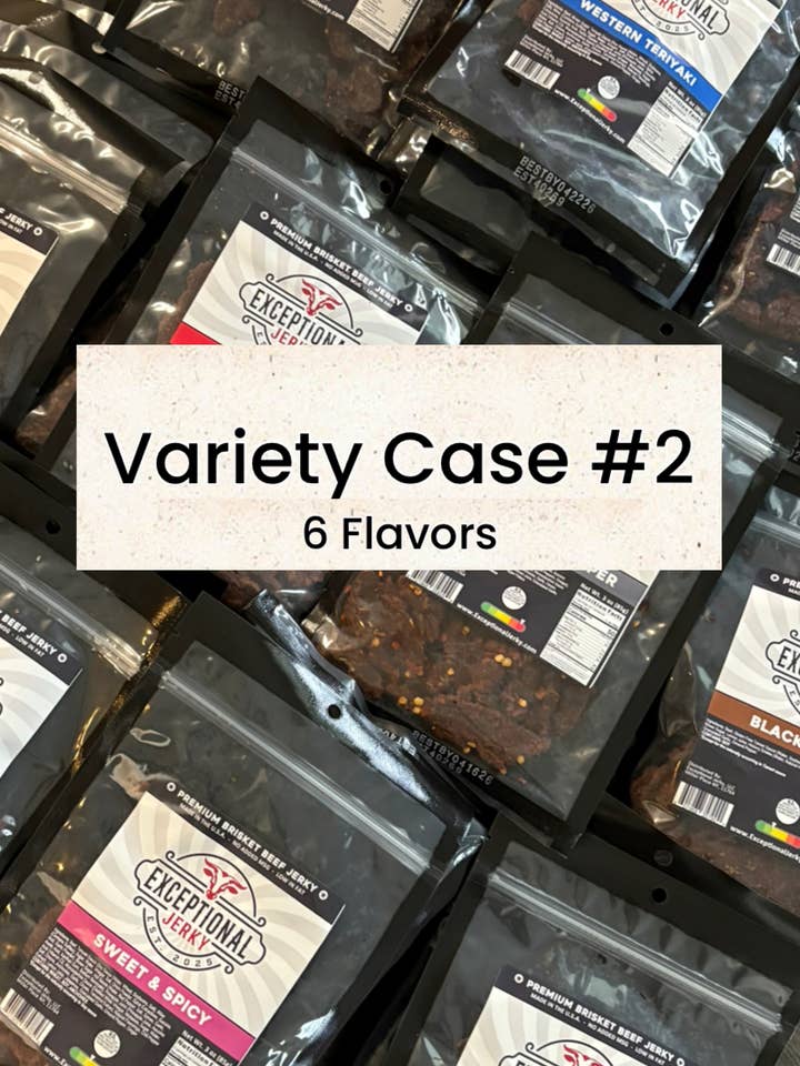 Exceptional Jerky Variety 2 - 6 Flavors for wholesale by Exceptional Jerky LLC