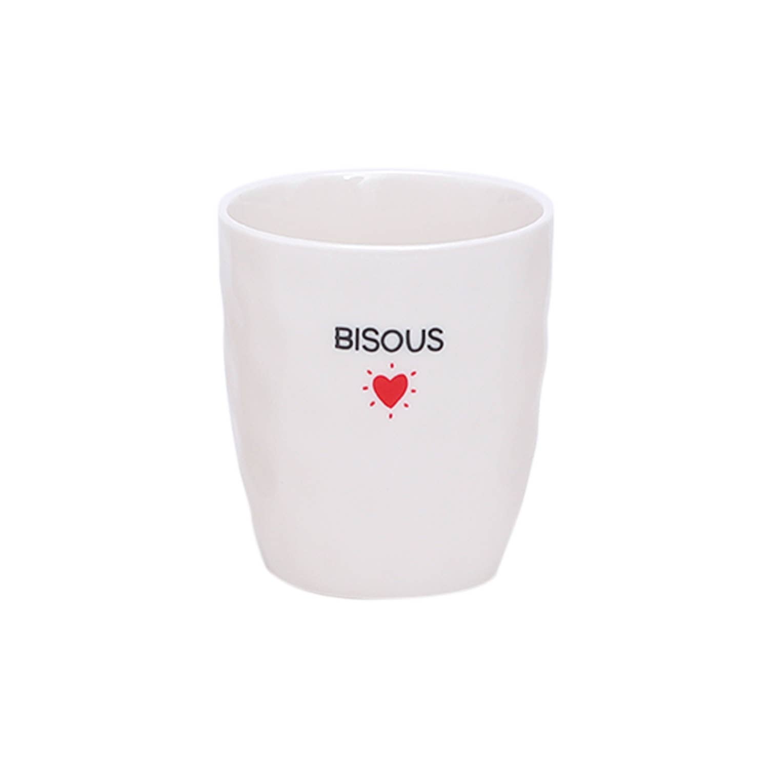 Opjet Paris - Wholesale Drinking Glass/Cup - Cup message kisses D7.3 H8.2cm