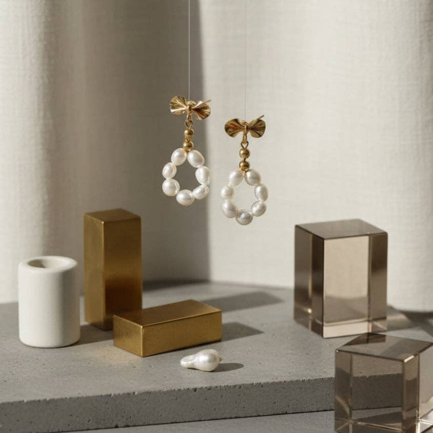 OE! - Wholesale Dangle Earrings - BOW KISS- orecchini1