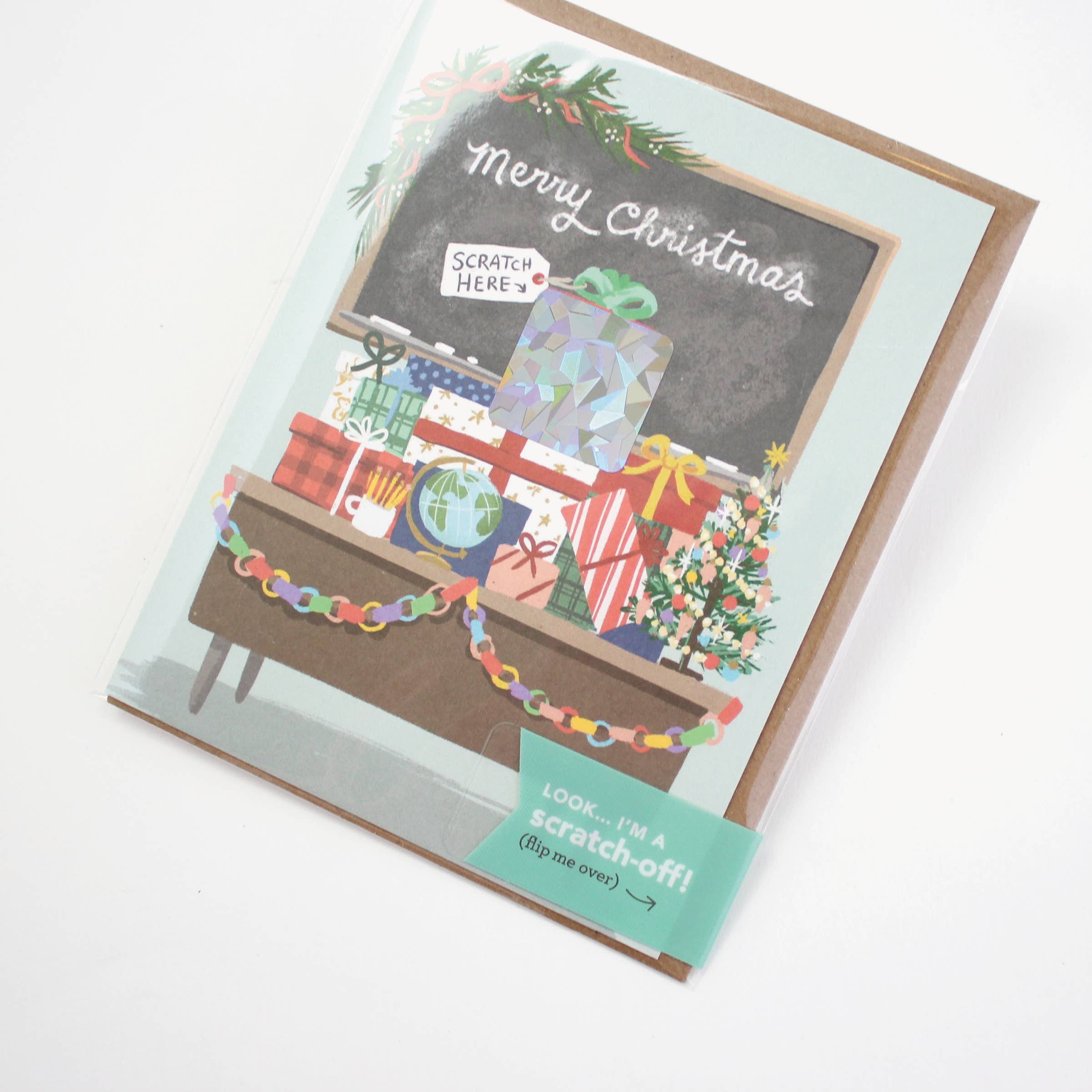 Inklings Paperie - Wholesale Christmas Card - Scratch-off Card - Teacher Christmas2