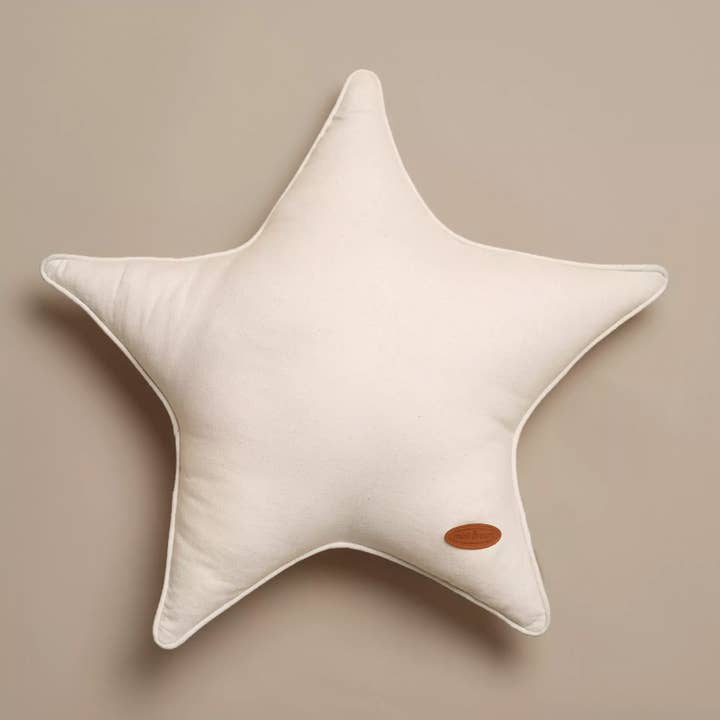 Off-White Nursery Cushion - Star for wholesale by Kiin Ltd