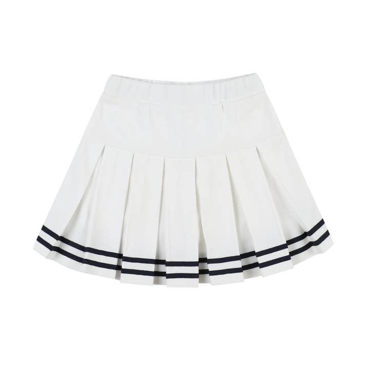 Jupe plissée rayée Victory pour la vente par ToTo Heros