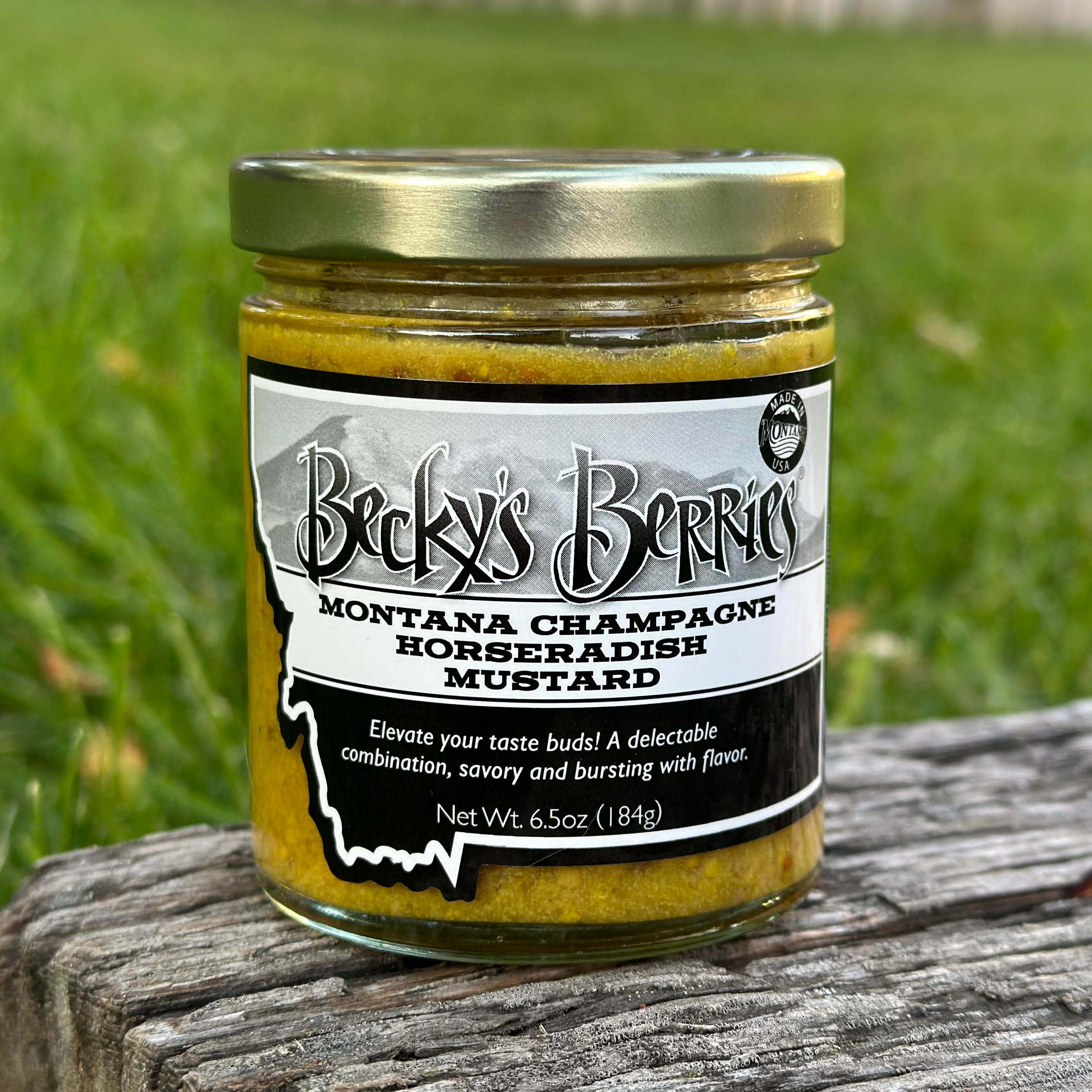 Becky's Berries - Wholesale Mustard - Montana Champagne Horseradish Mustard