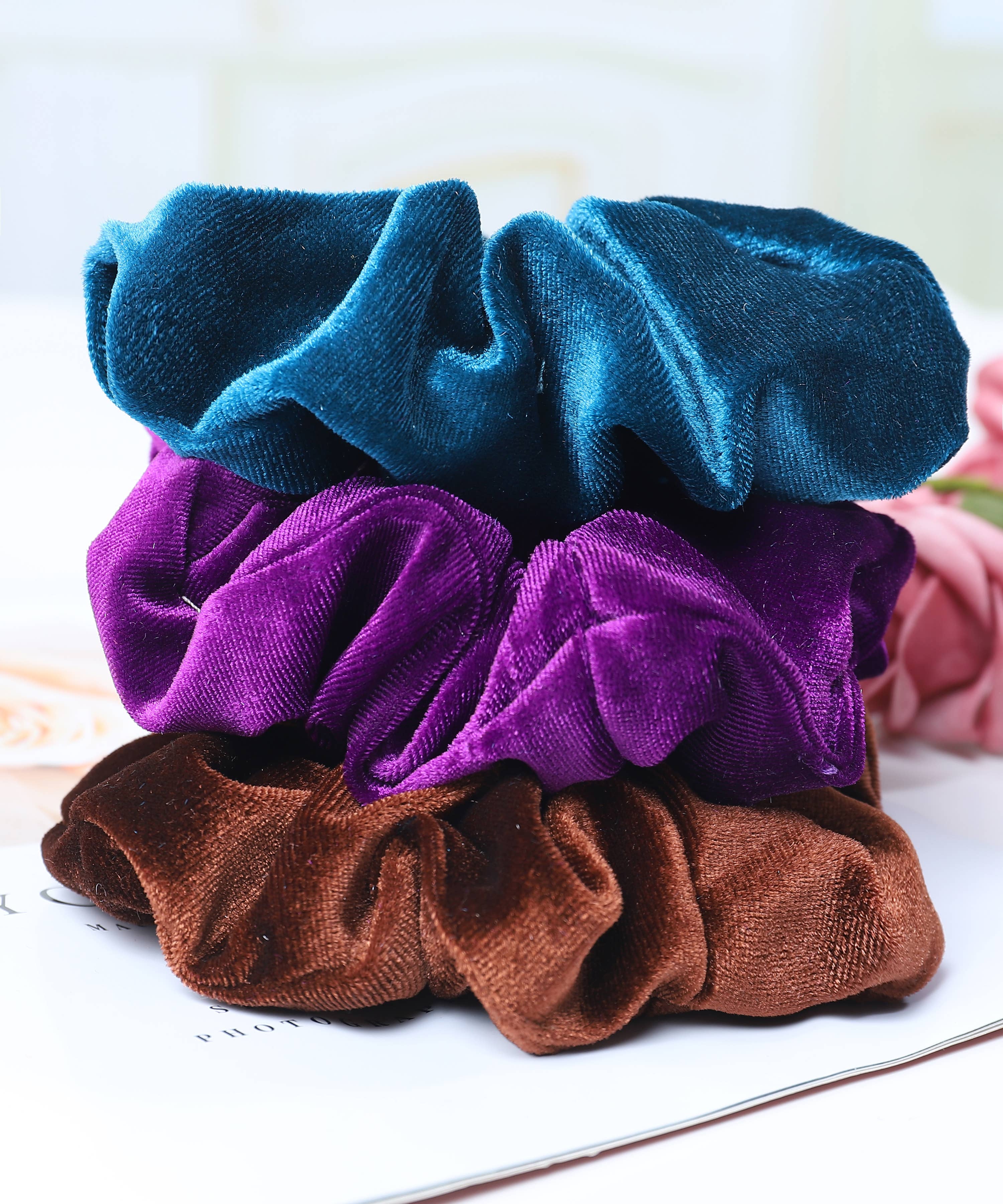 Wholesale Oversize Velvet Scrunchie SetJCHB60600104 for your store