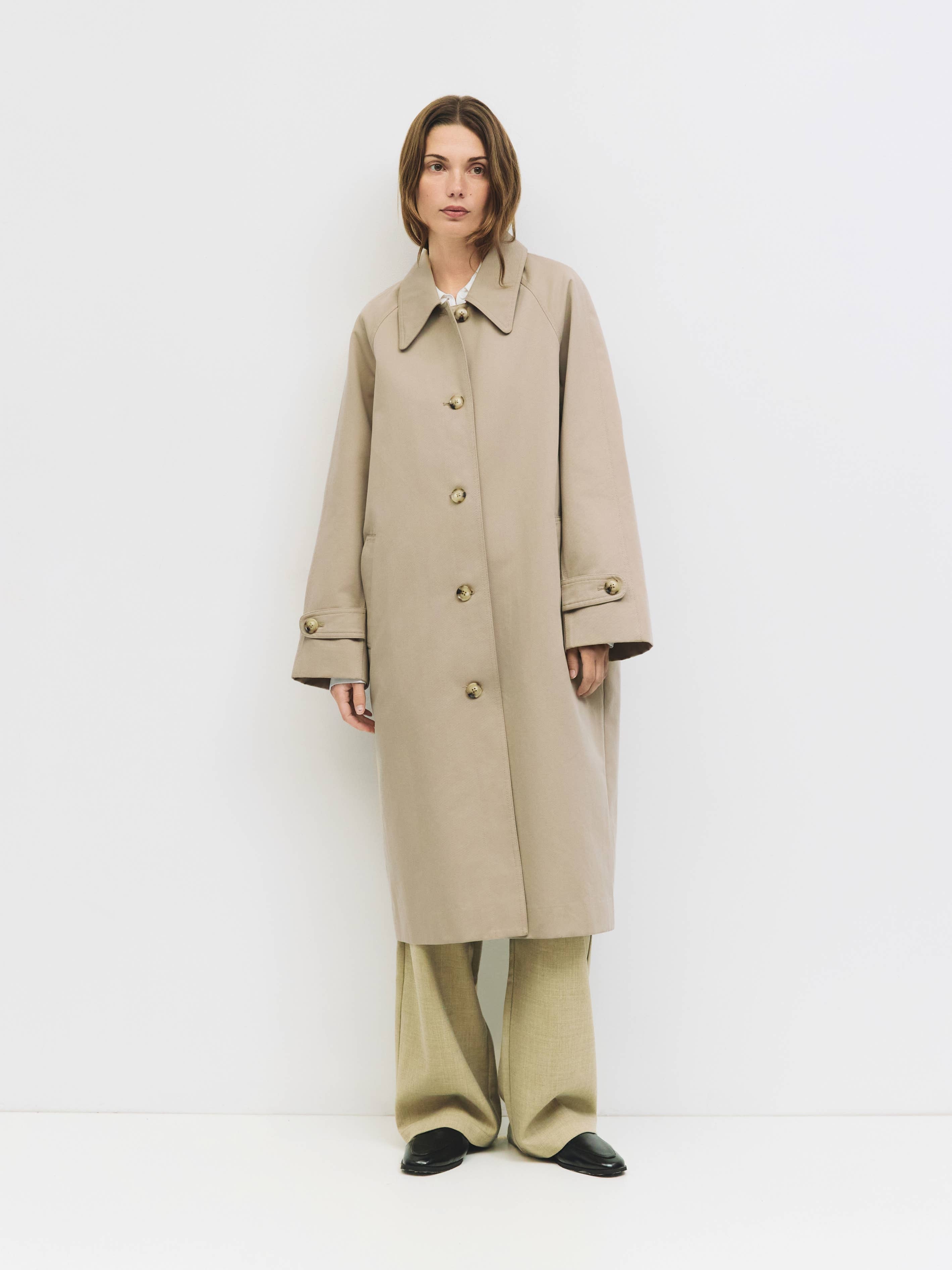 MOD REF - Wholesale Trench Coat - Women's - The Serena Coat | Pointed Collar Trench Coat6