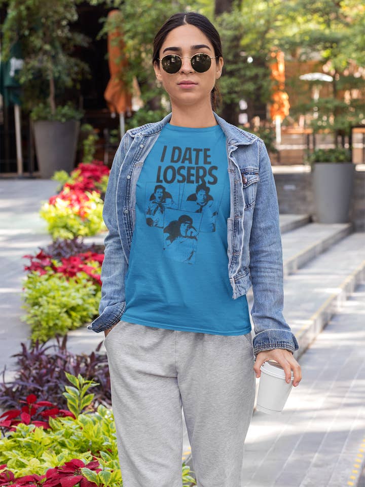 Official Store - Wholesale Screen Printed T-Shirt - Women's - Workaholics - I Date Losers Women's Juniors T Shirt3