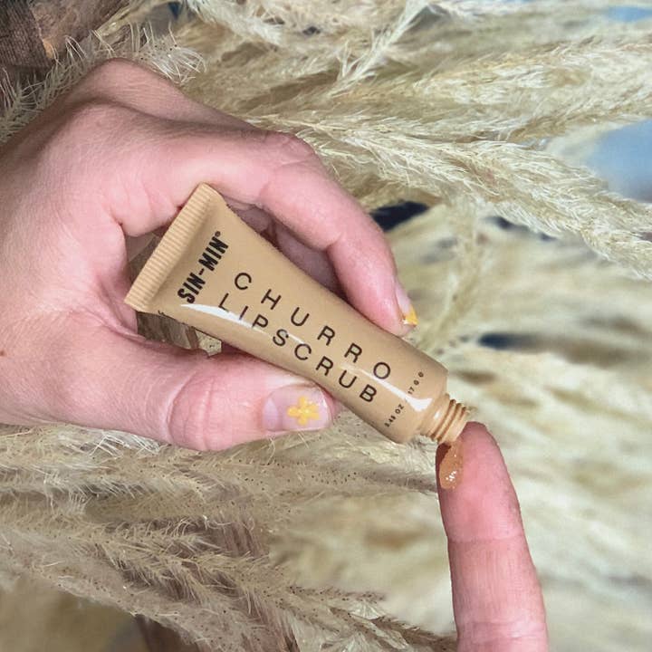 SIN-MIN - Wholesale Lip Scrub/Polish - Churro Lip Scrub (Vegan Cinnamon Sugar Exfoliating Scrub)3