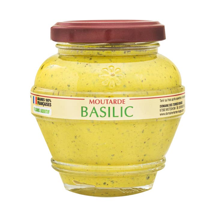 DOMAINE DES TERRES ROUGES - Wholesale Mustard - Basil Mustard French seeds without additives 200 g0