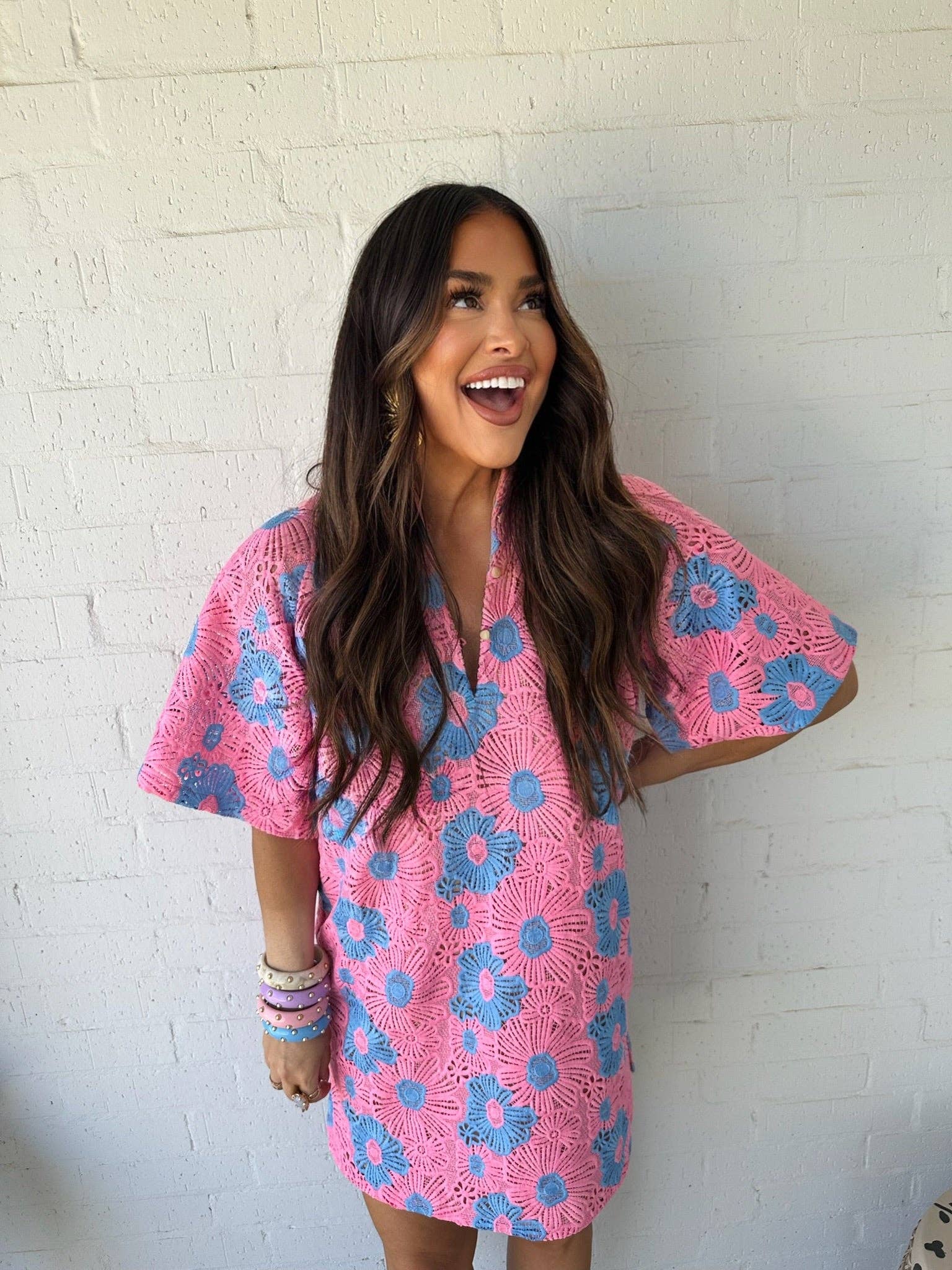 Lulu Petal Pink Mini Dress for wholesale on Faire