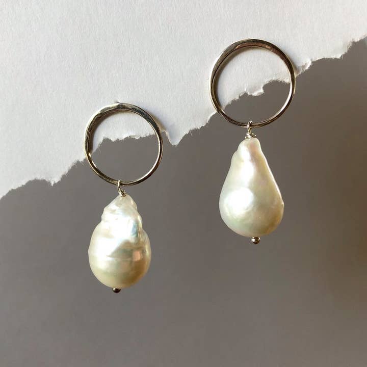 The Wild Diamond - Vendita all'ingrosso Orecchini pendenti - Orecchini con perle barocche - grandi