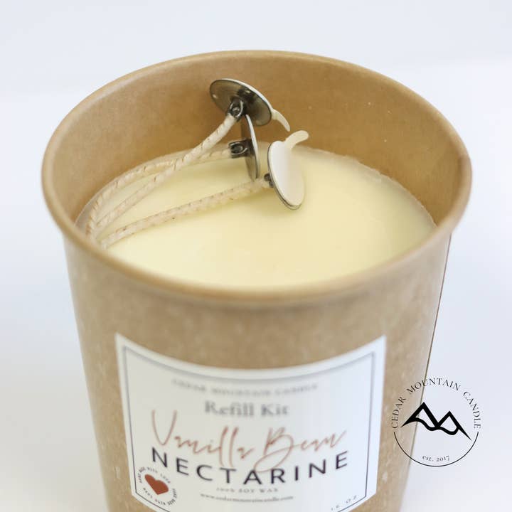 Cedar Mountain Candle - Wholesale Jar/Filled Candle - 16 oz Soy Candle Refill Kit