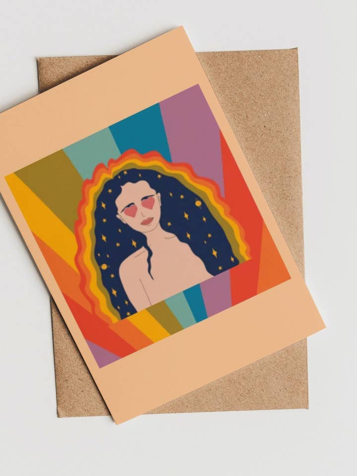 Mod Maxine Note Cards - Carte singole per la vendita all'ingrosso da parte di Lolita K Studio