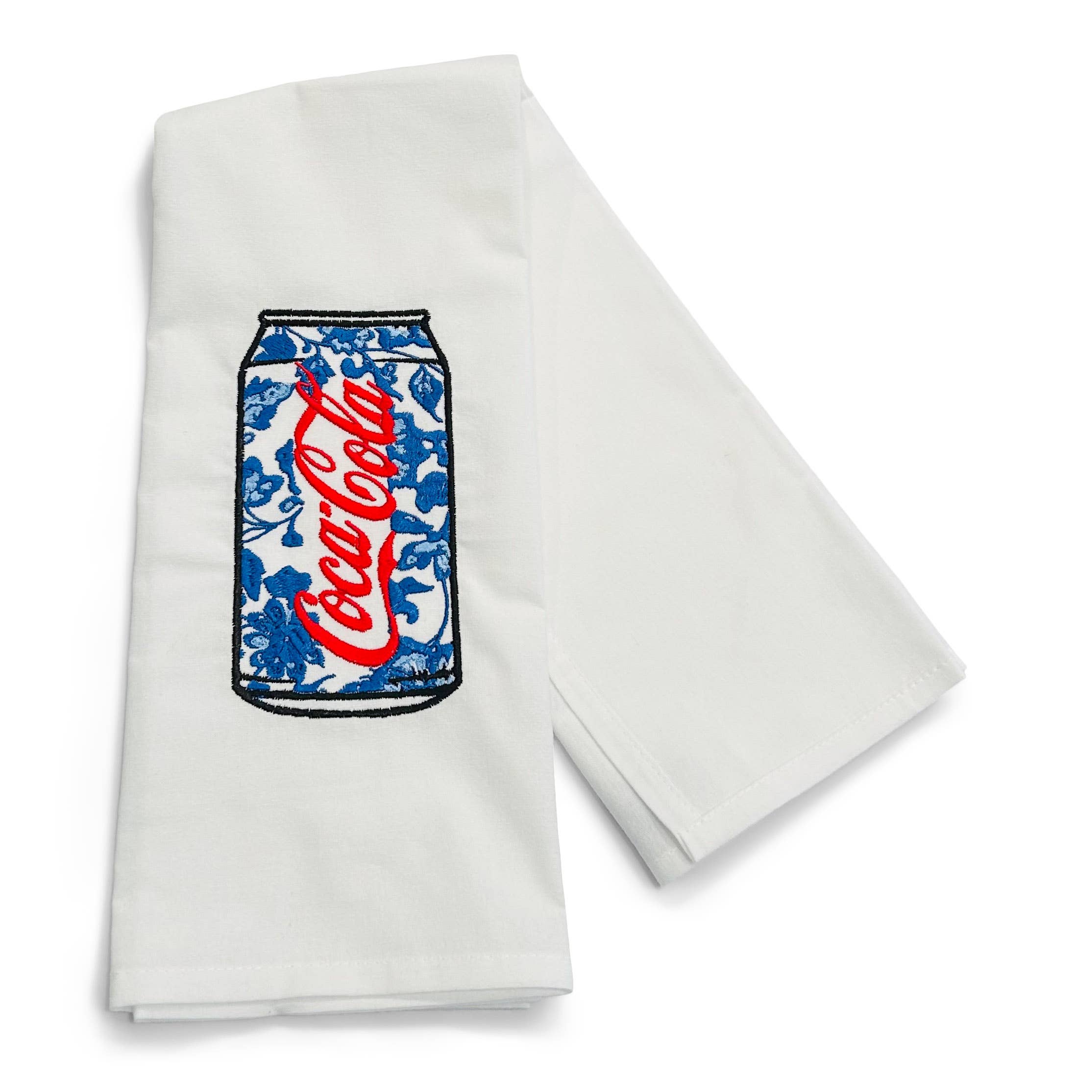 Vibrantly Blue - Wholesale Tea Towel - Towel - Chinoiserie Coca Cola Coke1