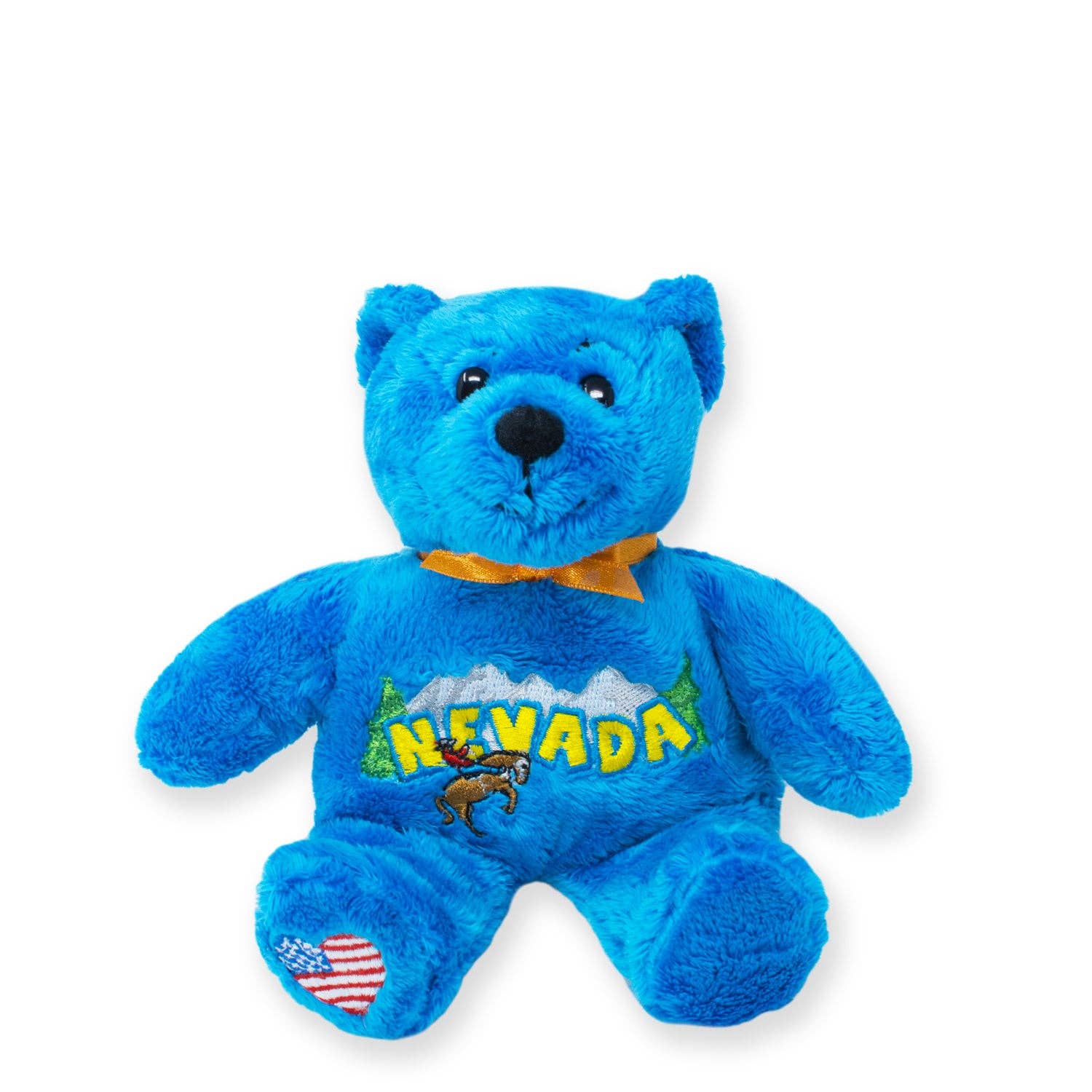 Plushology® by RGU - Vente Peluche – enfant et bébé - Ours en peluche bleu Nevada Symbolz® 6" • Fin de série0