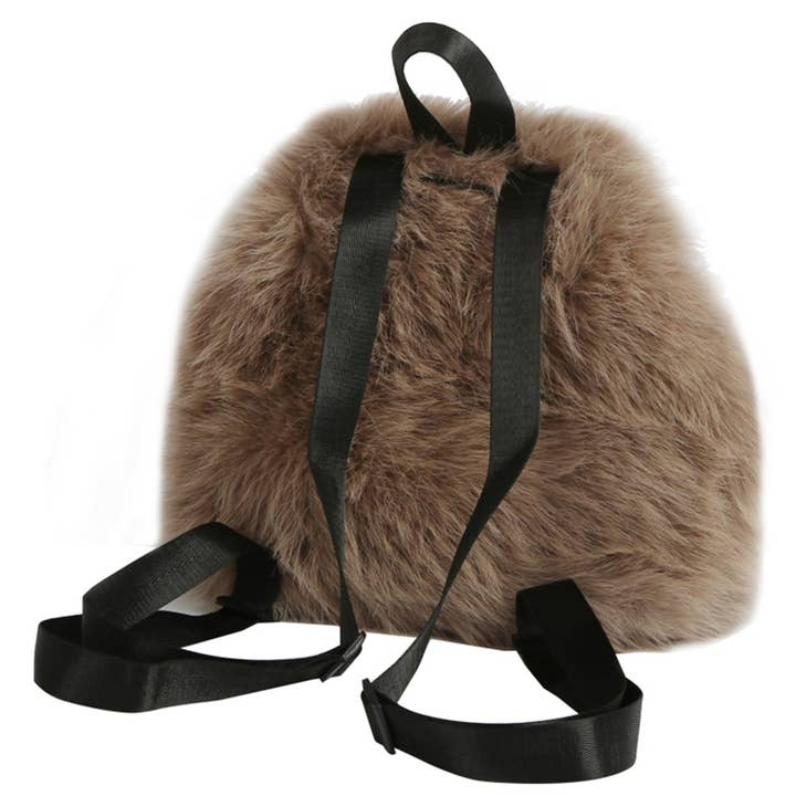 Pink Irene Wholesale - Wholesale Tote Bag - Women's - FUR ALL OVER DESIGN BACKPACK3