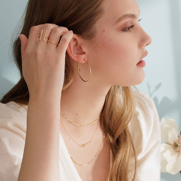 Adorn512 - Wholesale Band/Stacked Ring - Handmade Dot Band Ring in 14k Gold, Rose Gold, Silver6