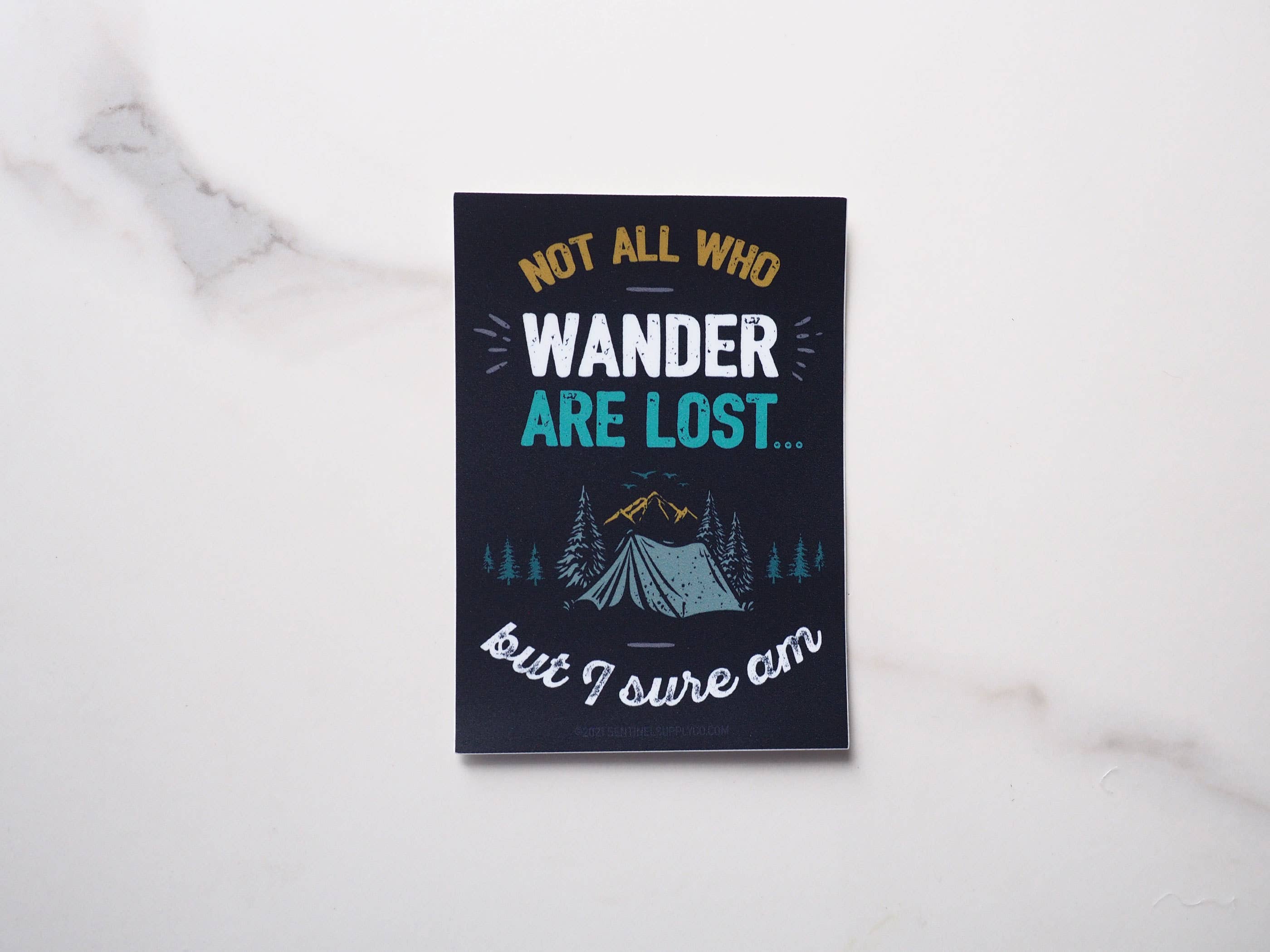 Sentinel Supply - Venta al por mayor Pegatina - Pegatina con cita divertida de Not All Who Wander Tolkien2